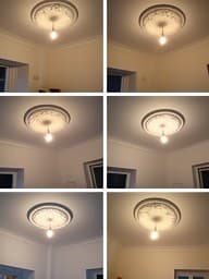 Detailed plaster ceiling rose