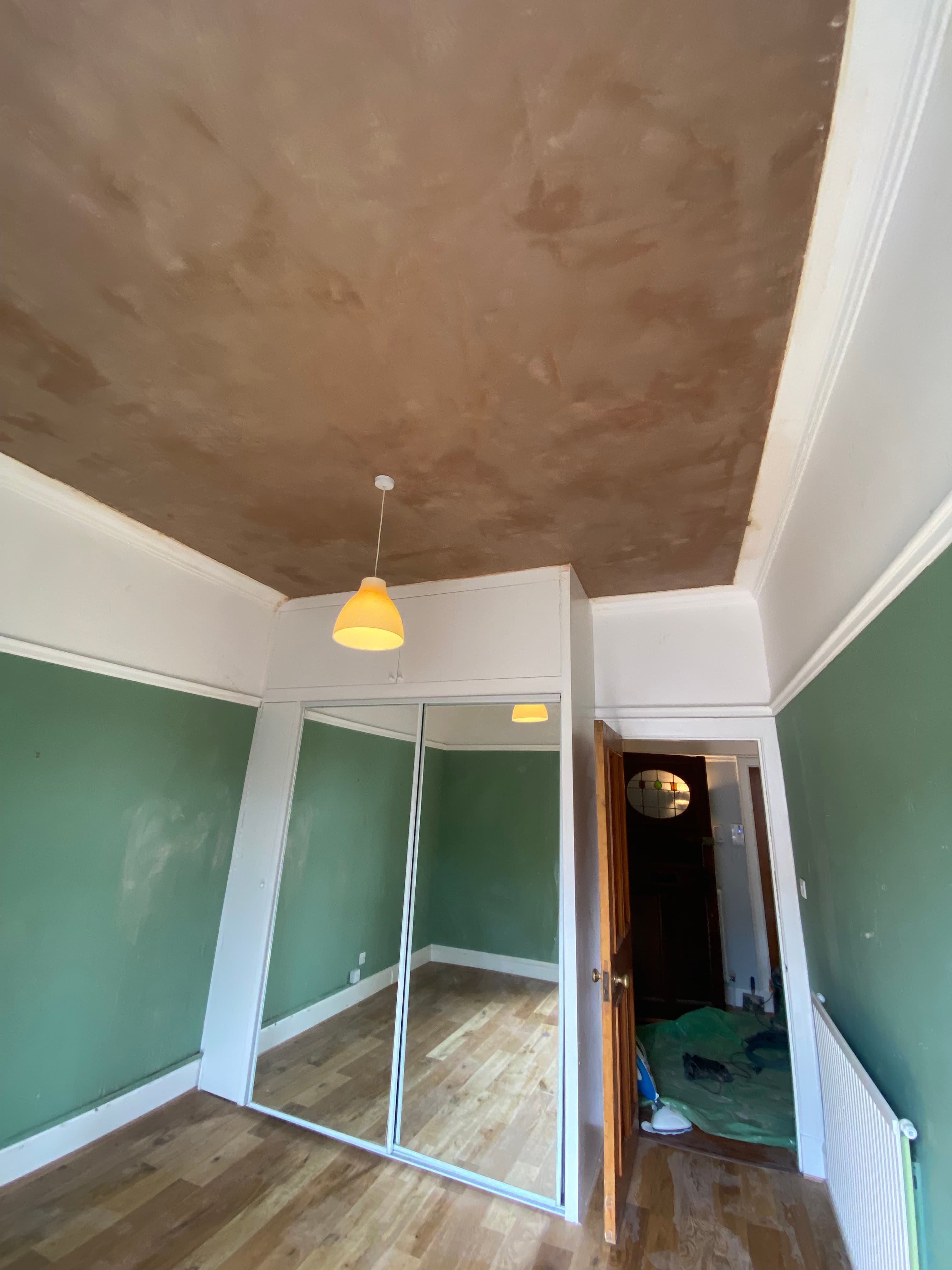 Lowered ceiling on a refurbishment
