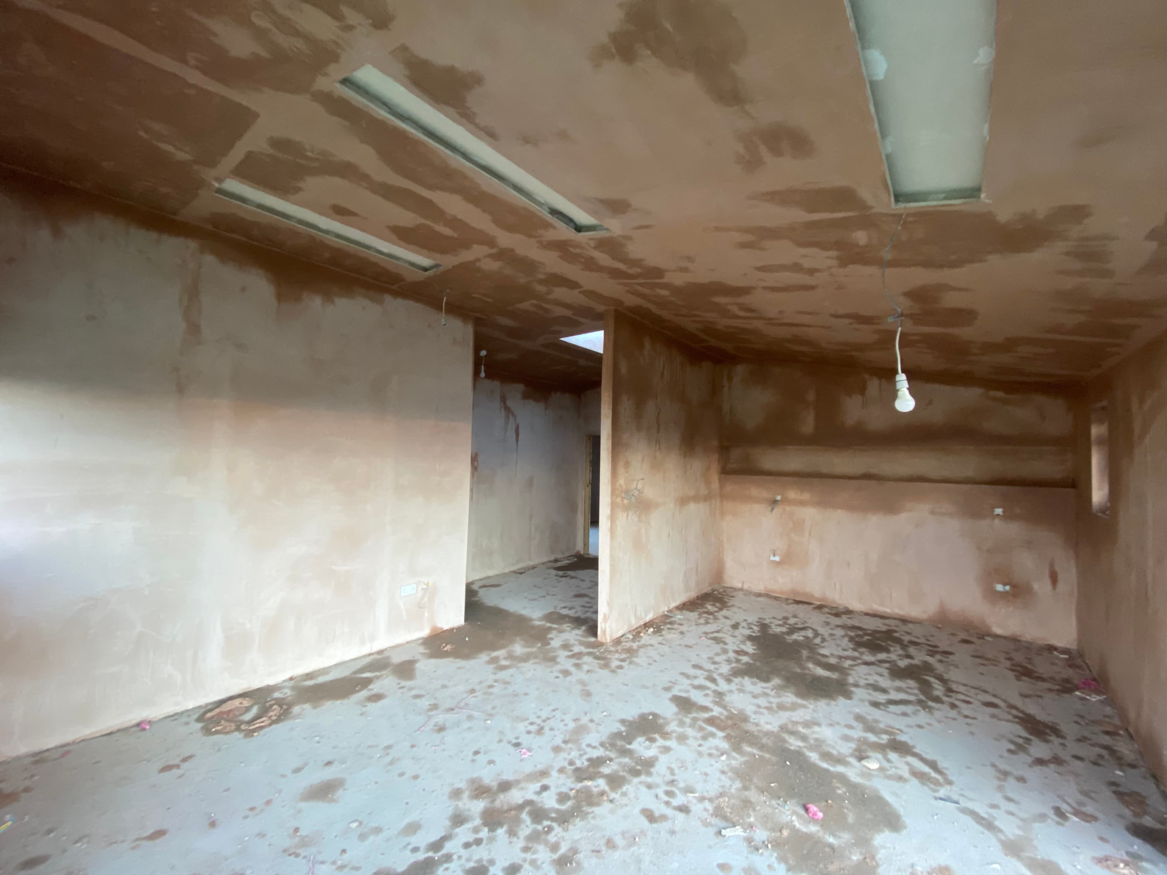 Ceiling repair after boarding