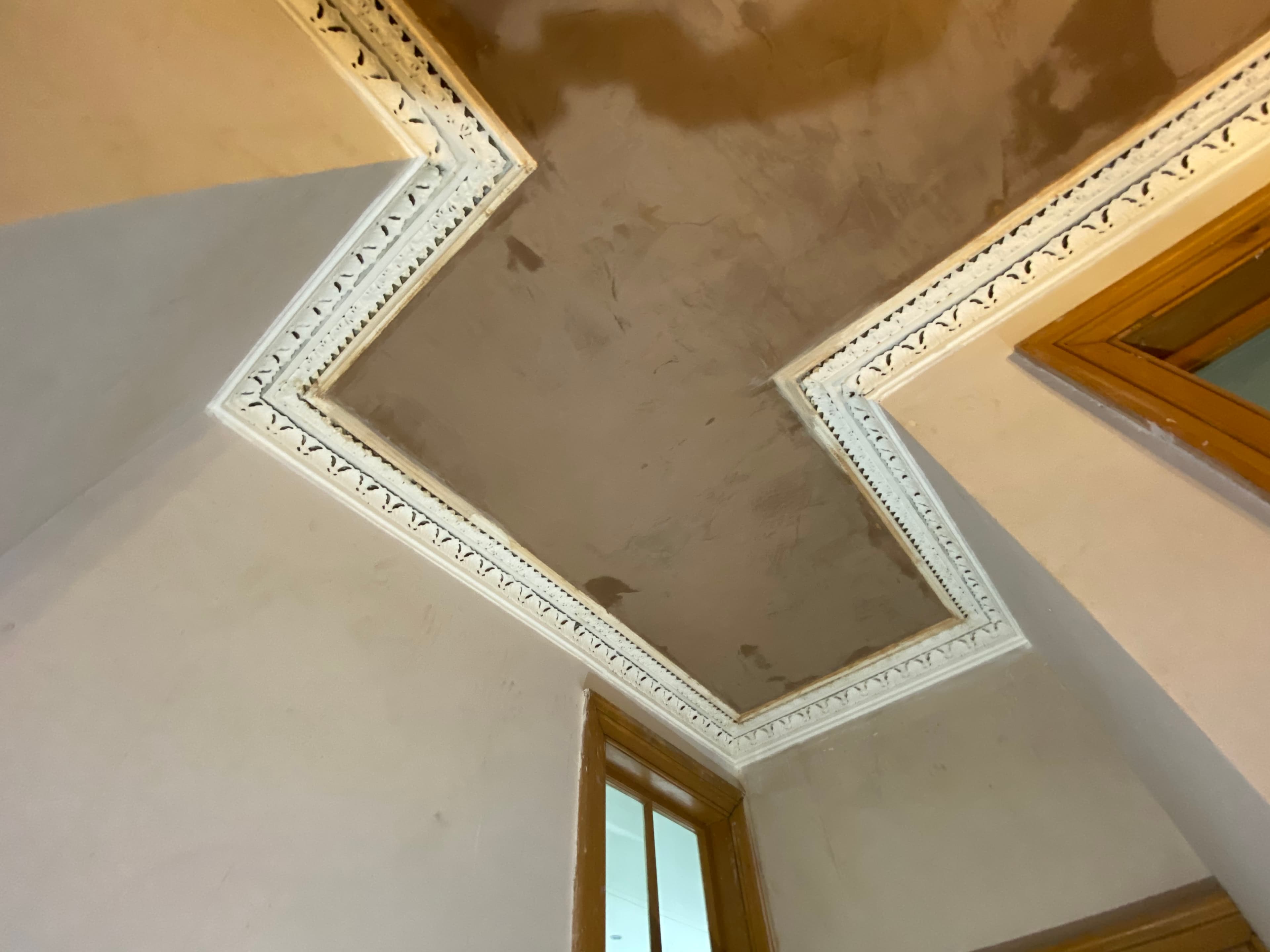 Completed plaster repair ready to decorate