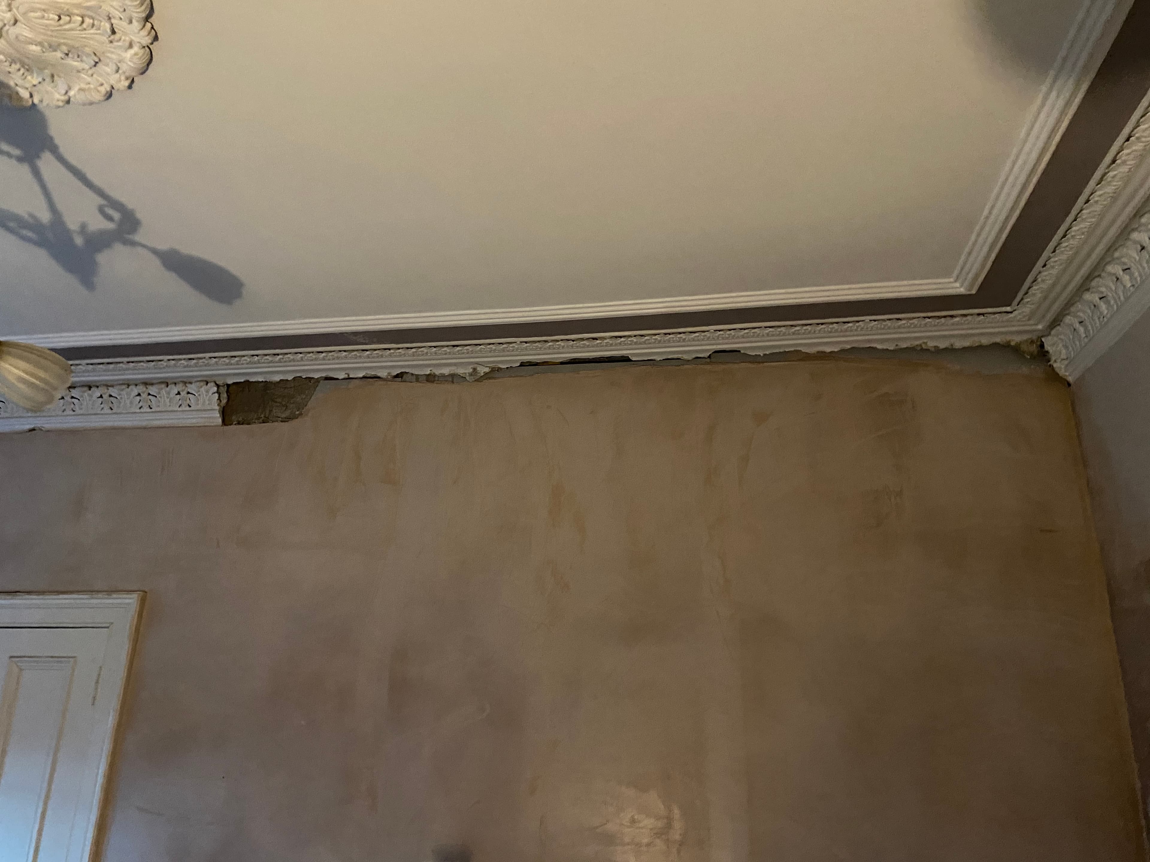 Tenement walls after a finishing skim