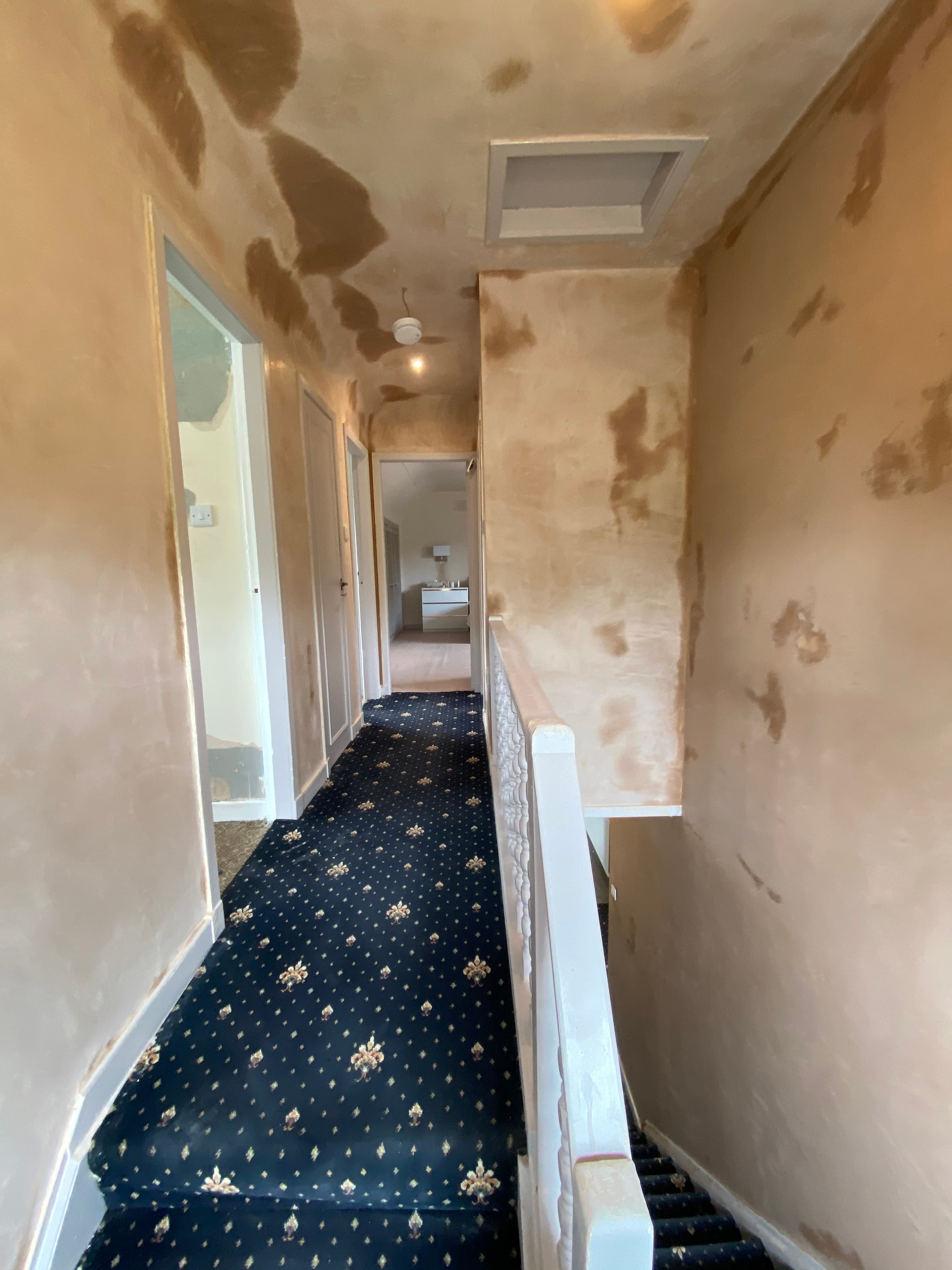 Interior plastering around a window reveal