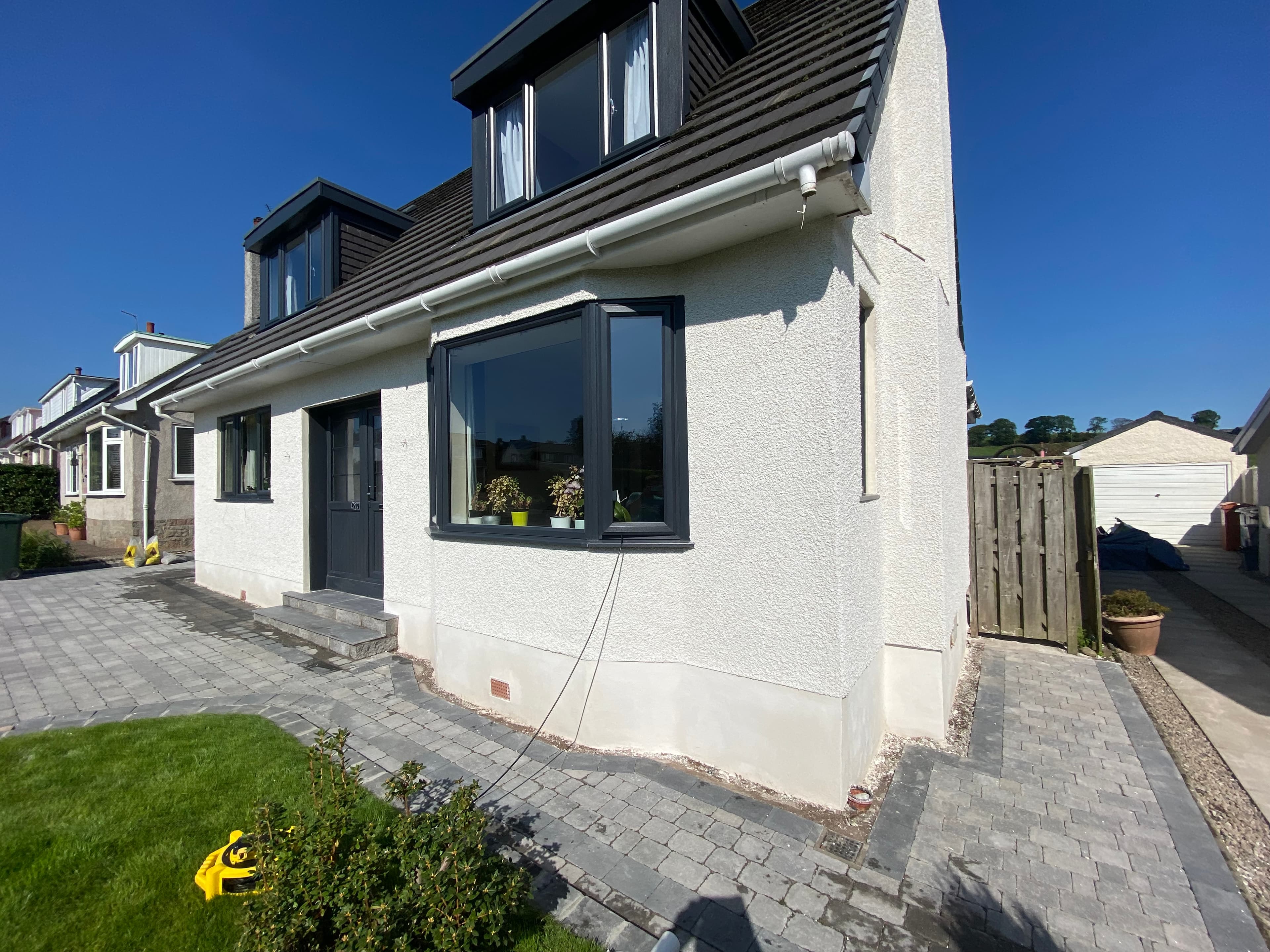 External render after the float coat