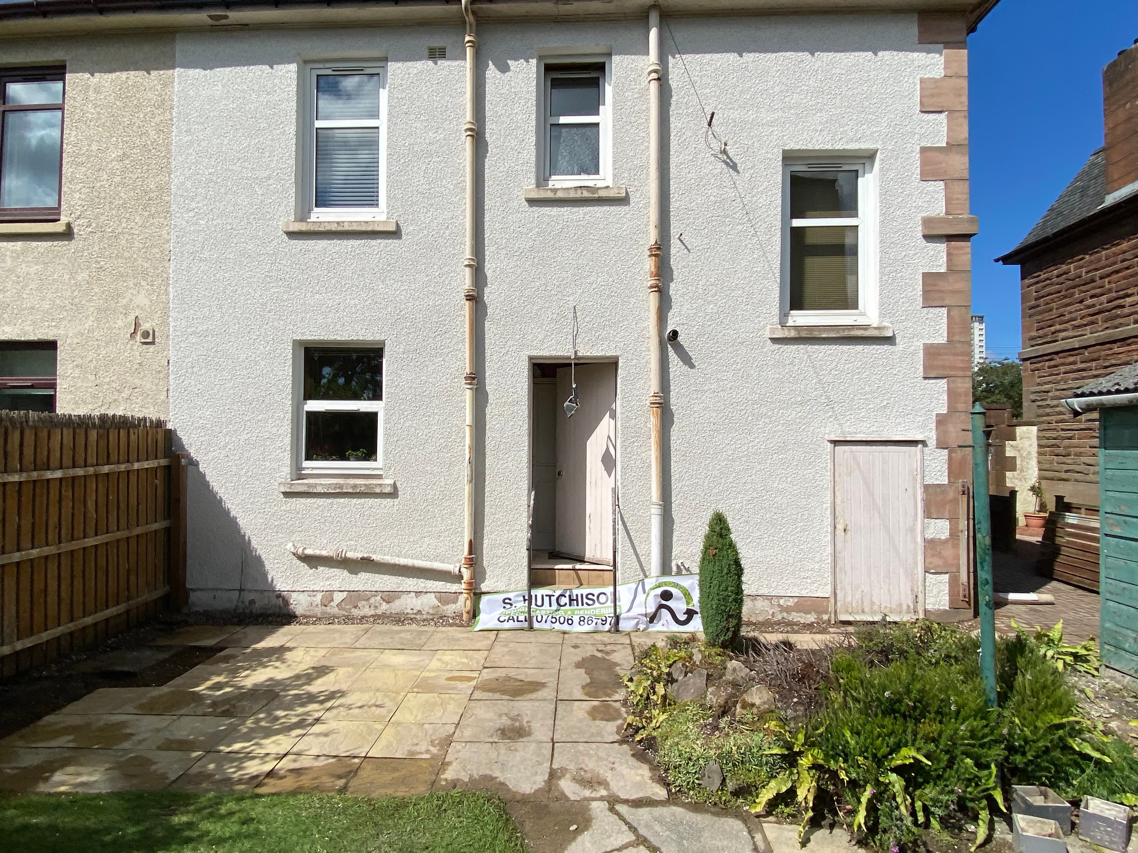 Traditional harling finish