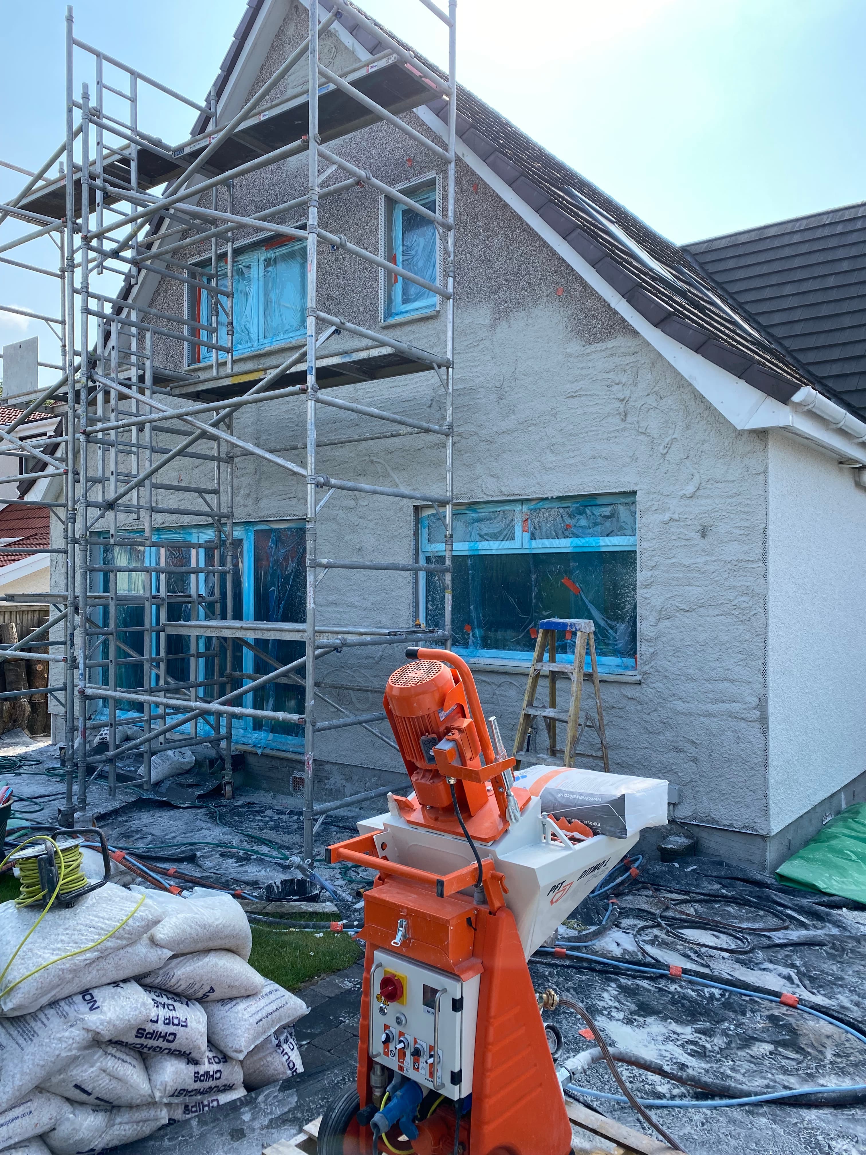 Roughcast elevation after finishing