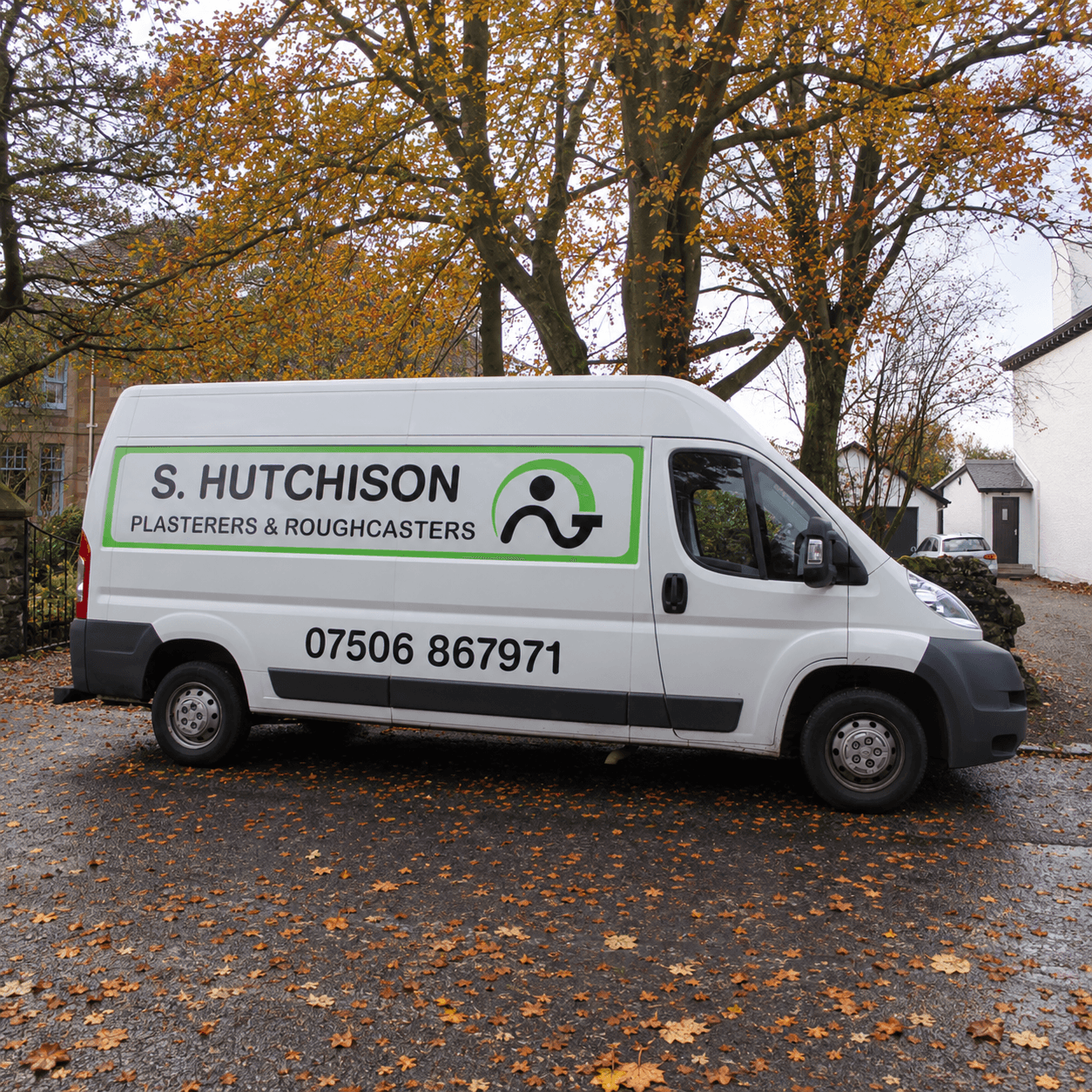 S Hutchison Plasterers & Roughcasters van